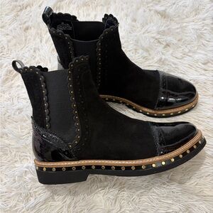 Free People Atlas Chelsea Booties - Size 39 US 8.5 - black